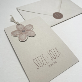 *NIEUW* Trouwkaart Suze & Joza