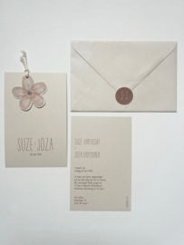 *NIEUW* Trouwkaart Suze & Joza
