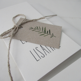 Trouwkaart Lennart & Lisanne