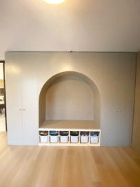 Wandkast met ronding | MDF geverfd