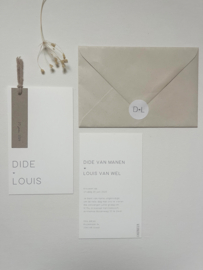 *NIEUW* Trouwkaart Dide & Louis