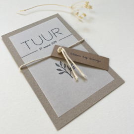 Geboortekaart Tuur