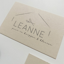 Logo & visitekaartje ontwerp Leanne