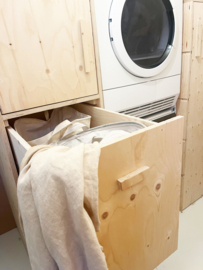 Wasmachinekast | Fins vuren underlayment