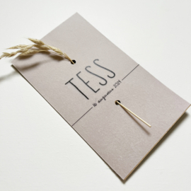 Geboortekaart Tess