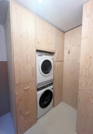 Wasmachinekast | Fins vuren underlayment