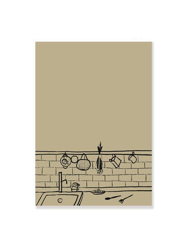 *NIEUW* Poster keuken Sink A5 | Ted & Tone