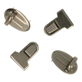 Tassluiting ribbel 2,5x1,8cm