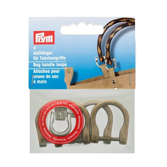 Prym Handvatlussen voor handtas 18mm oud messing