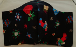 Mondkapje met Kerstprint