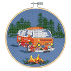 DMC Kruiststeek kit Oranje Bus 15cm