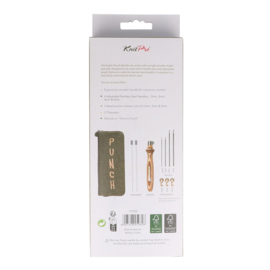 KnitPro Punch needle set Earthy Wood