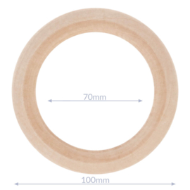Houten Bijtring - Buitenmaat 10cm
