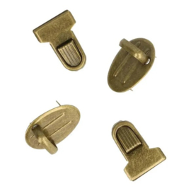 Tassluiting ribbel 2,5x1,8cm