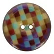 Knoop kokos ruit - 30mm