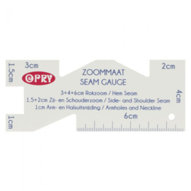 Opry Zoommaat plastic 10x4cm