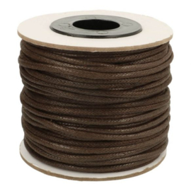 Gevlochten koord wax 4mm (per meter)