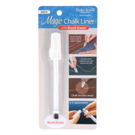 Taylor Seville Magic krijtpen wit met borstel