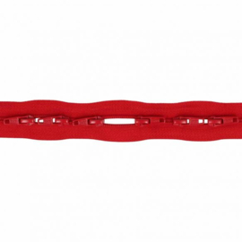 722 Spiraal rits aan de meter (3 meter) incl. 6 schuivers - Rood