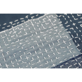 Sashiko sjabloon vierkanten patroon maat 10 x 10 cm