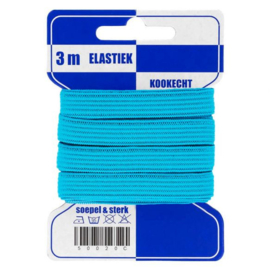Blauwe kaart elastiek 10mm - 3 meter - (298 blauw)