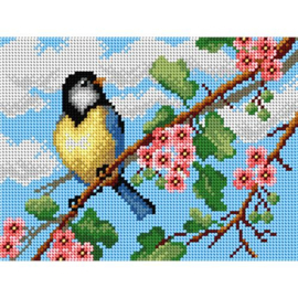 Orchidea Canvas Blue Tit 18x24cm