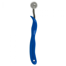 Radeerwiel getand 15,5cm blauw