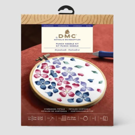 DMC Punch needle kit hortensia 14,5cm