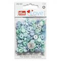 Prym Love drukknopen 9mm blauw-turquoise