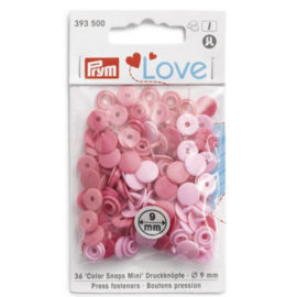Prym Love drukknopen 9mm roze