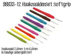 Opry Haaknaaldenset Softgrip - 2.0 - 6.0 mm - 9 st