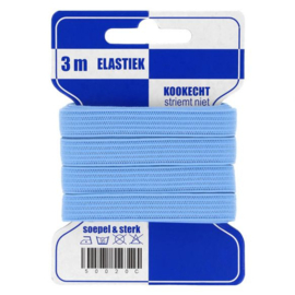 Blauwe kaart elastiek 10mm - 3 meter - (259 blauw)