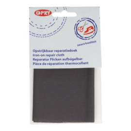 Opry Reparatiedoek stevig opstrijkbaar 12x40cm 0002 - grijs