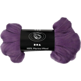 Merino wol 100gr. Paars