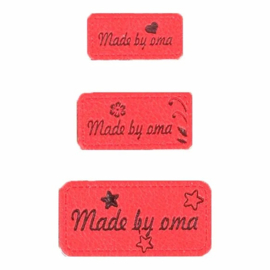 Opry Skai-leren labels made by oma 3st.