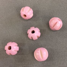 Houten bal 10 mm roze