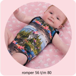 Patroon Romper maat 56 t/m 80