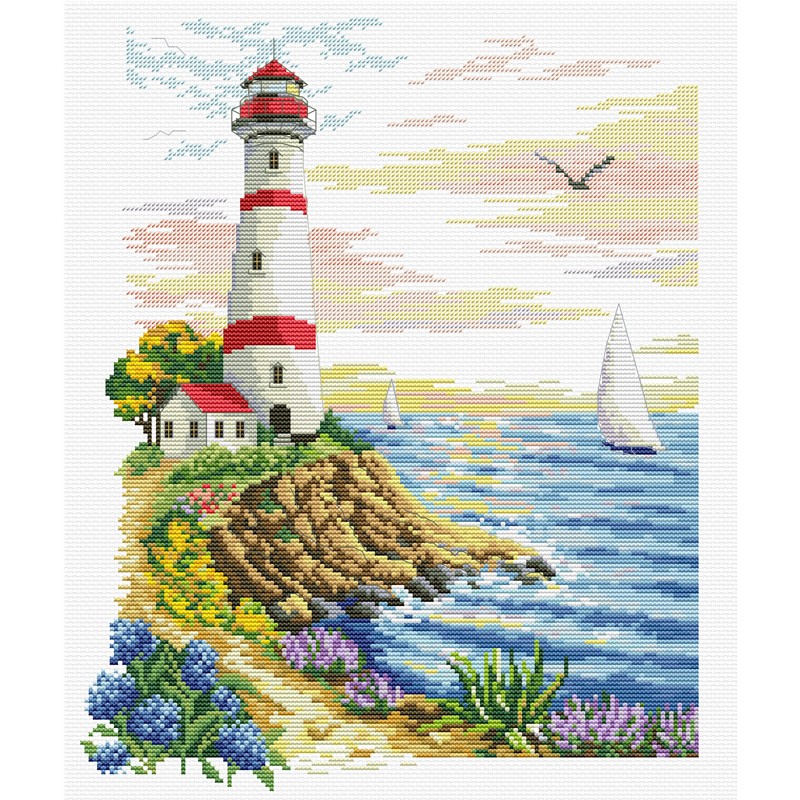 Voorbedrukt borduurpakket Lighthouse Cape - Needleart World
