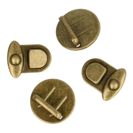 Tassluitingen rond 30x28mm goud