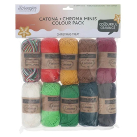 Catona en Chroma colour pack 10x25g - Christm. Tr.