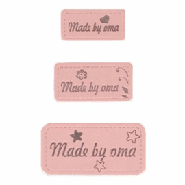 Opry Skai-leren labels made by oma 3st.