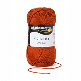 388 Catania haak/brei katoen kleur:  Terracotta bruin 388