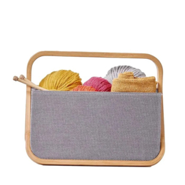 Prym Fold and Store mand canvas bamboo 45x27x37cm