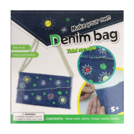 Naaipakket voor kinderen denim handtas