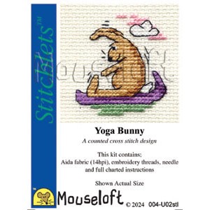 Borduurpakket Yoga Bunny - Mouseloft