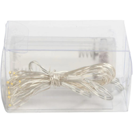 LED Slinger met lampjes zilver