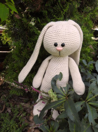 XXL Funny Bunny Basic staand Big Nose linen