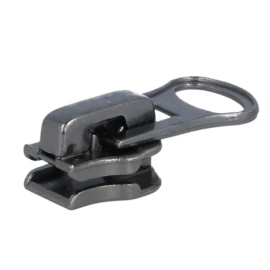 Schuiver voor zware metalen rits nr.8 - d. zilver