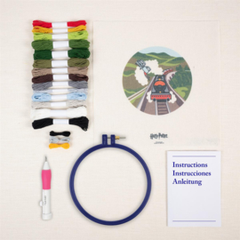 Harry Potter Punch needle kit 14cm Vliegende auto