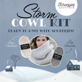 Leer breien met Scheepjes! > De Storm Cowl (Beige)